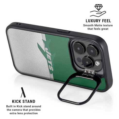 NFL New York Jets Vintage iPhone 15 Pro Kickstand Case
